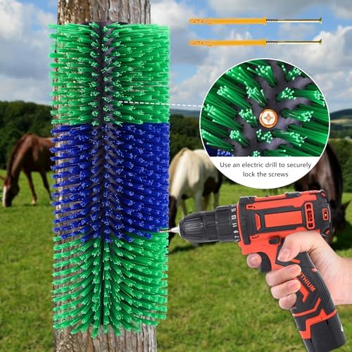 Livestock Scratching Brush for Horse Goat Cattle Cow Sheep Pig