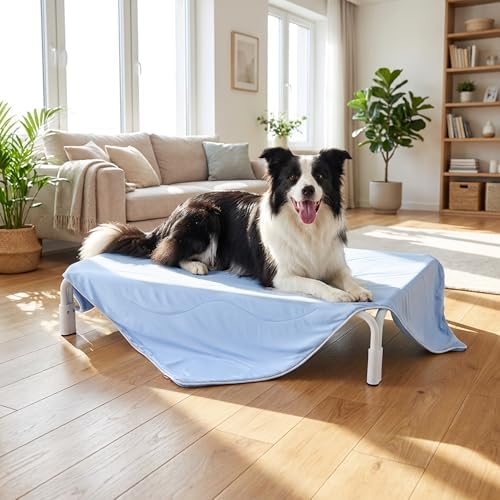 ZOMISIA Breathable Cooling Blanket for Large Dogs, Premium Pet Cooling Mat