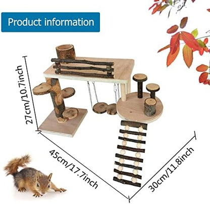 Wooden Hamster Playground, Hamster Platform, Hamster Climbing Hide Frame