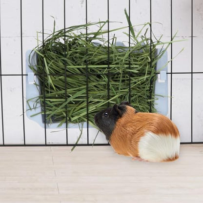 Hypeety Rabbit Hay Feeder Automatic Hay Rack for Guinea Pigs, Blue