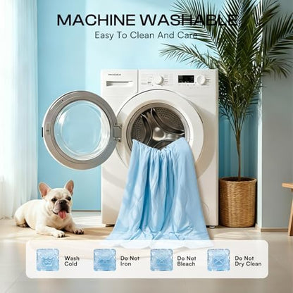 Luciphia Cooling Dog Blanket, Q-MAX>0.5 Pet Throw for Couch, Crate & Bed