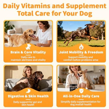 25-in-1 Dog Multivitamin Chews – Daily Vitamins & Supplements for Dogs