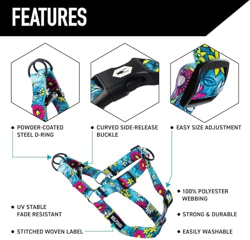 Wolfgang Venture Dog Harness LazyDaisy Print XL