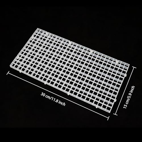 24 Pcs Aquarium Fish Tank Divider Plastic Egg Crate, S