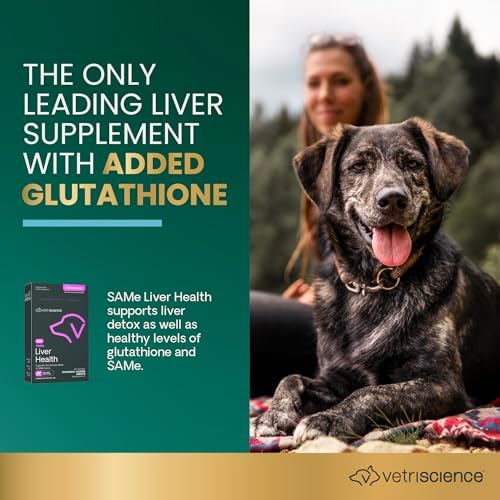 VetriScience Same Liver Health Tablets for Medium and Large Dogs, 30 Count