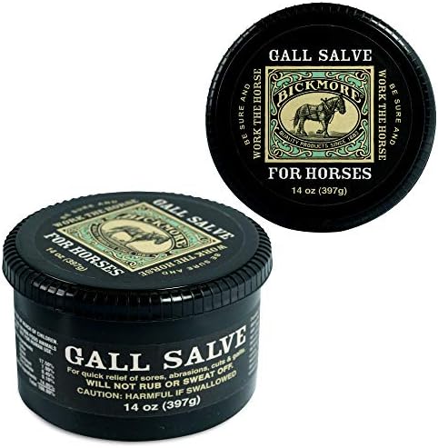 Bickmore Gall Salve Wound Cream for Horses 14oz - Quick Equine Relief of Sores, Abrasions, Cuts and Galls (Pack of 2)