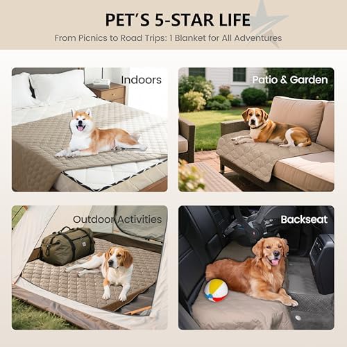 gogobunny Waterproof Blanket, Couch Covers for Dogs, Reversible Protector