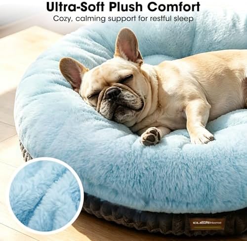 ClevaHome Orthopedic Dog Bed for Medium Dogs, 30in Ice Blue
