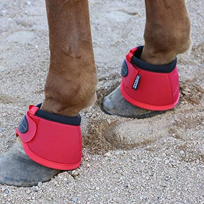 Harrison Howard Horse Bell Boots Overreach Bell Boots No-Turn Bell Boots for Horse-Durable Protective Hoof Boot