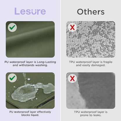 LE SURE Outdoor Waterproof Dog Beds Large Sized,Orthopedic Pet Mat,36x27In