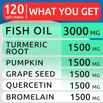 Dog Allergy Relief Chews - Skin Health & Anti-Itch Supplement with Omega-3