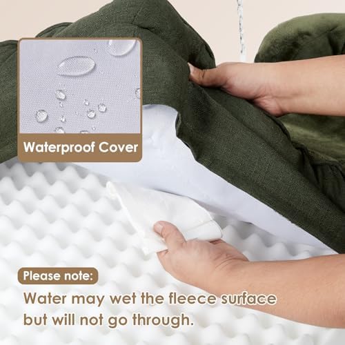 EHEYCIGA Orthopedic XXL Dog Bed, Waterproof Washable XL Big Pet Bed 48"