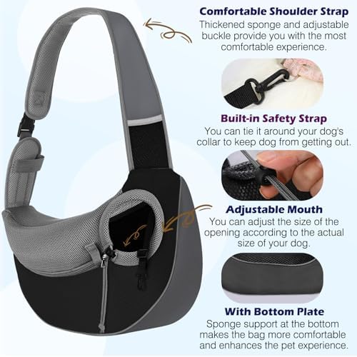 Pawaboo Pet Sling Carrier for Small Dogs Cats