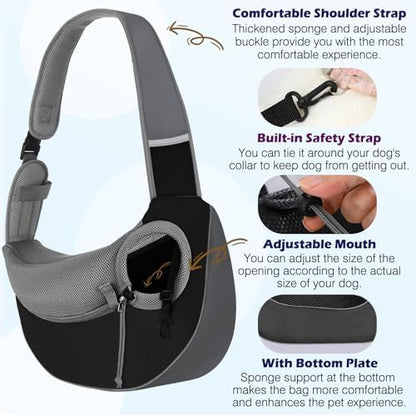 Pawaboo Pet Sling Carrier for Small Dogs Cats