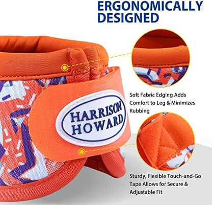 Harrison Howard Horse Bell Boots Overreach Bell Boots No-Turn Bell Boots for Horse-Durable Protective Hoof Boot
