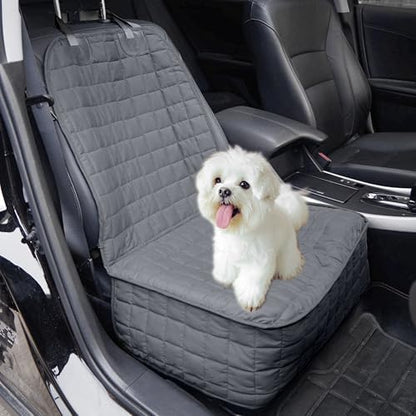 Elegant Comfort Premium Pet Car Seat Cover for Front Seat, Luxury Microfiber Car Seat Protector, Heavy Duty and Durable, Non-Slip and Waterproof Car Seat Cover for Trucks, Cars, and SUVs, Gray