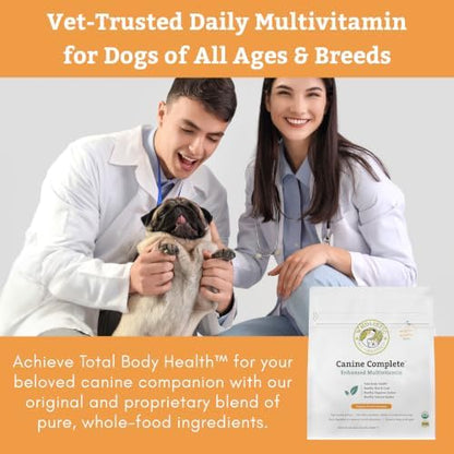 Organic Dog Vitamins with Organic Pumpkin Protein, 4 Lb, 180 Scoops