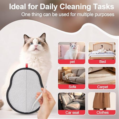 Pet Hair Removal Glove, Electrostatic Grooming Mitt for Dogs & Cats