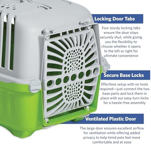MidWest Homes Spree Travel Carrier, 22-Inch, Small Pet Crate