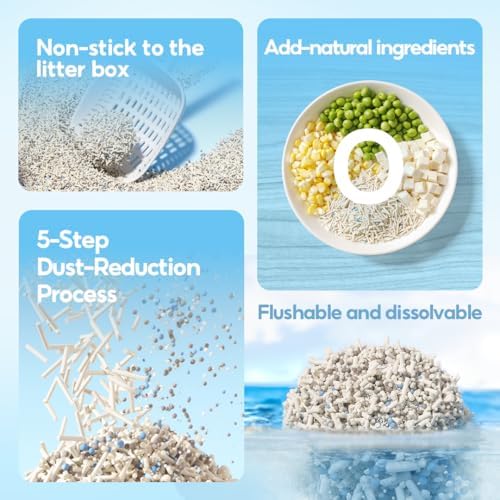 Tofu Cat Litter, Bentonite Blend, Clumping, Odor Control, 15.8LB