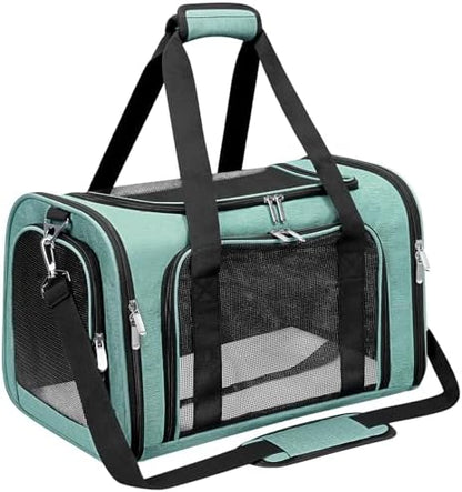 Soft-Sided Cat/Dog/Pet Carrier, Collapsible Pets Travel Carriers