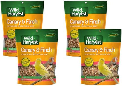Wild Harvest Canary and Finch Food, 2 Pound | Pack of 4