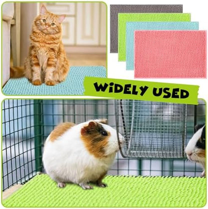 Barydat 8 Pcs Guinea Pig Cage Liner, Gray, Green, Pink, Blue