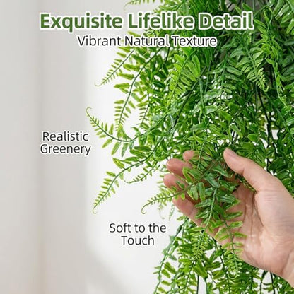 RAINFLOW 2PCS Fake Hanging Plants - Artificial Reptile Habitat Vines