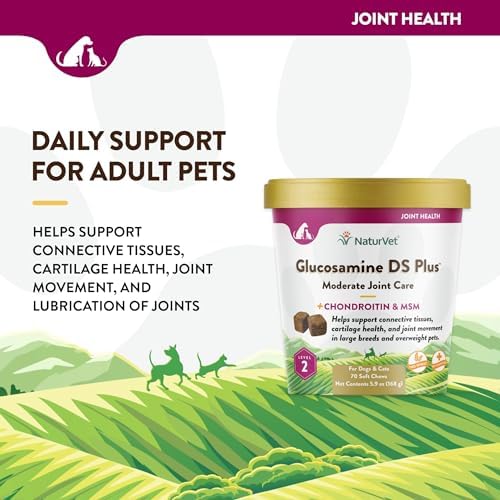 NaturVet Moderate Joint Care with Chondroitin & MSM, Dogs & Cats, 70ct