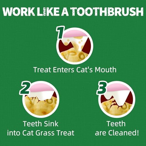 Just Try 36 OZ Cat Grass Treats for Indoor Cats Hairball Control