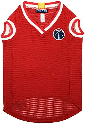 NBA Washington Wizards Dog Jersey, Medium - Tank Top Basketball Pet Jersey (Pack of 4)