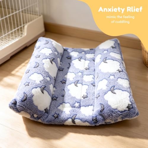 Rabbit Bed with Pillows, Dual-Sided 17"x15" Washable Lounger Pad