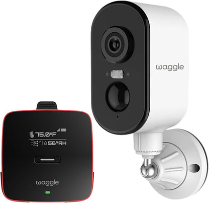 Waggle RV 4G LTE Pet Monitor PRO + 4G Cellular Security Camera - No WiFi? No Problem, Temperature & Humidity Monitor, GPS Tracking, Real-time Alerts - 2-Way Talk, Night Vision - Supports Multi-Carrier