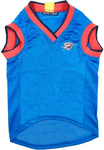 NBA OKLAHOMA CITY THUNDER DOG Jersey, Small - Tank Top Basketball Pet Jersey