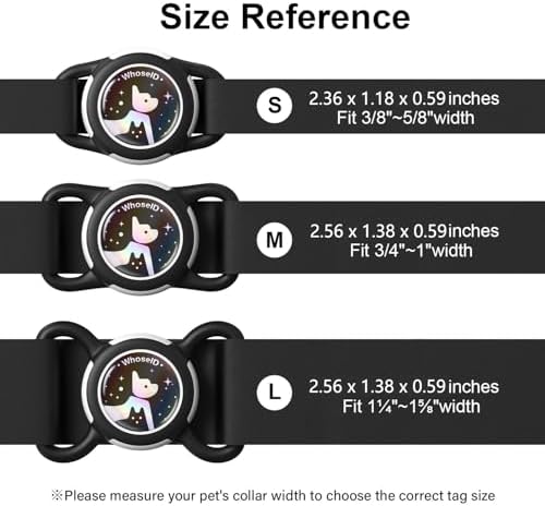 Waterproof AirTag Holder for Dog Collar, Soft Slide-On Dog AirTag Holder