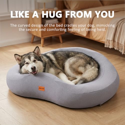 Orthopedic Memory Foam Corner Dog Bed for Large Dogs