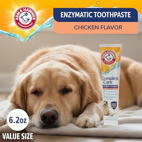 Arm & Hammer Complete Care Enzymatic Dog Toothpaste, Chicken, 6.2 Oz