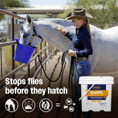 Farnam SimpliFly Feed-Thur Fly Control for Horses, 10 lb, 160 Day Supply