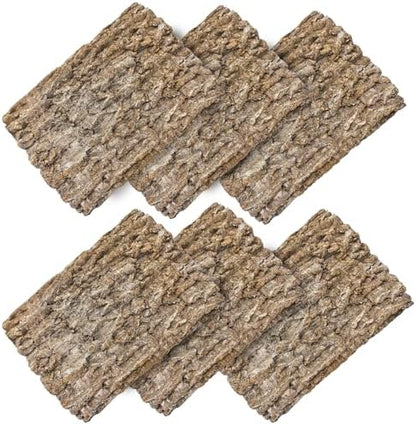 Hamiledyi 6PCS Cork Terrarium Background 15.7x11.8in Natural Large Cork Bark Backdrop Reptile Climbing Mat Tank Accessories Habitat Decor for Spider Lizard Chamelon Turtle Beared Dragon