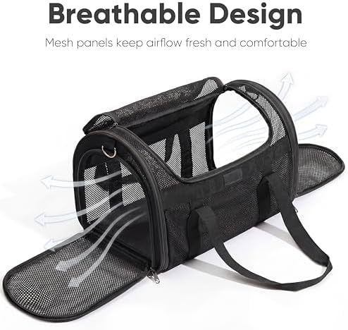 FUKUMARU Cat Carrier Soft, Ultra Lightweight Airline Approved Dog Carrier