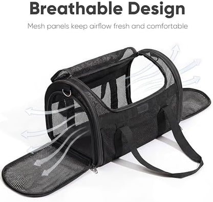 FUKUMARU Cat Carrier Soft, Ultra Lightweight Airline Approved Dog Carrier