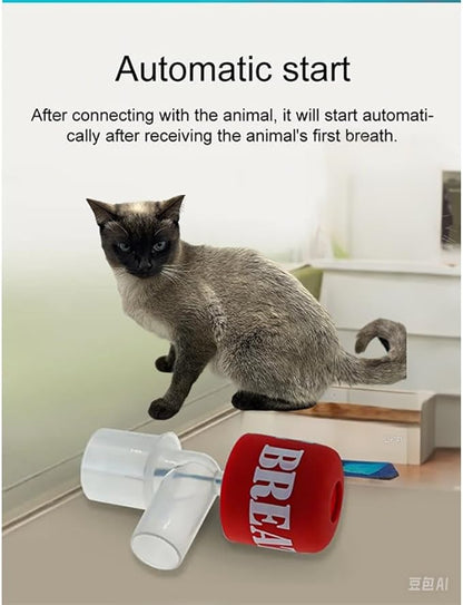 Pet Apnea Monitor, Veterinary Anesthesia Respiratory Alarm, Easy to use，Easy to Clean，Support Pets of Various Weights to use，Design Compact，Pet Hospital and Good Assistant for Veterinarians