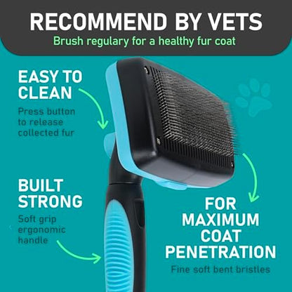 Maxpower Planet Dog Rake and Brush Set for Shedding, Undercoat & Mats