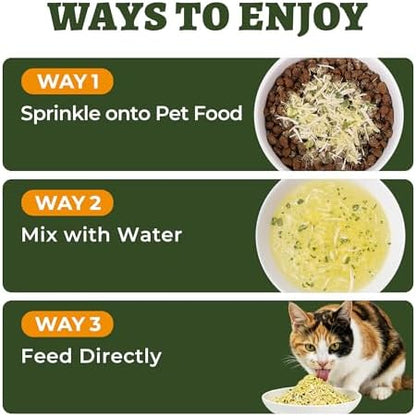 Wellix Freeze Dried Dog and Cat Food Toppers with Kale & Egg Yolk, 7.05oz