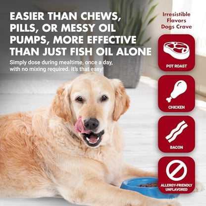 LIQUID-VET K9 Itch & Allergy Advanced - Omega-3s, MSM & Hyaluronic Acid