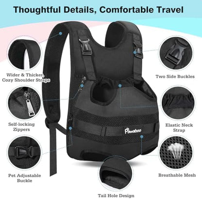 Pawaboo Pet Front Carrier Backpacks for Small Medium Dogs
