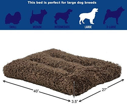 MidWest Homes for Pets Large QuietTime Deluxe Coco Chic Pet Bed, Ultra-Soft & Overstuffed, Machine Washable, Fits 42-inch Crate