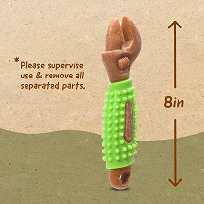 Arm & Hammer Chew Tools Compressed Wood Wrench Dog Chew Toy, 8 in