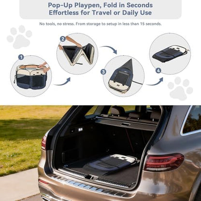 A 4 Pet 40.55-in Dog Playpen for Small Dogs & Puppies, Foldable