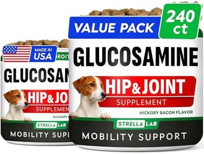 Advanced Glucosamine for Dogs, Chondroitin & MSM Hip Joint Supplement Chews